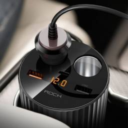 Cargador de Auto para posa vasos   RAU0676  Rock Space
