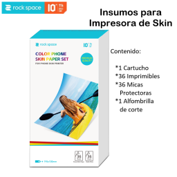 (S) Pack 36 Lminas Hydrogel Imprimible (Incluye Cubierta protectora  Tonner y Estera de corte  6941402771225 Rock Space