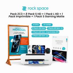 Pack RockSpace ZC3 + 8 Pack S HD+ 1 Pack L HD +1 Pack Imprimible +1 Pack S Gaming Matte
